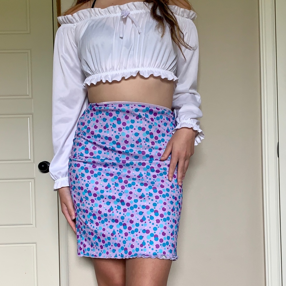 VTG 90’s Reservable Purple High Waisted Skirt